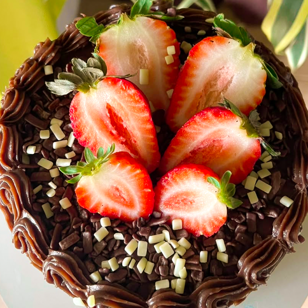 Bolo de Chocolate no Acetado